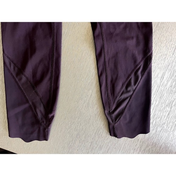 Lululemon Wunder Under Crop High-Rise 23" Burgundy Size 6 - New Scallop Luxtreme - Picture 8 of 8